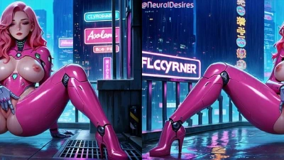 Cover for 'Cyberpunk Temptress (Side-By-Side VR) ~ AI-Generated'