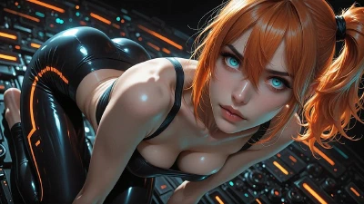 Cover for 'Orange Heat In Liquid Black (AI)'